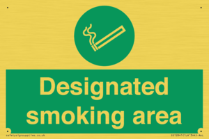 Designated smoking area